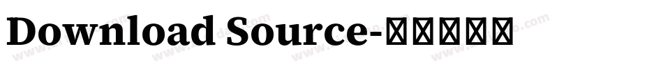 Download Source字体转换